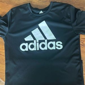 Adidas PrimeGreen black tee, boys large 14/16